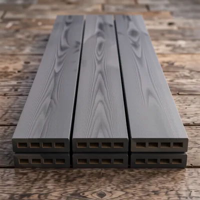 12 Pack Dark Grey Composite Decking Boards, 3.6m Length