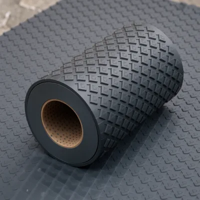 2m x 1.2m Diamond Pattern Rubber Matting Roll, 3mm Thick