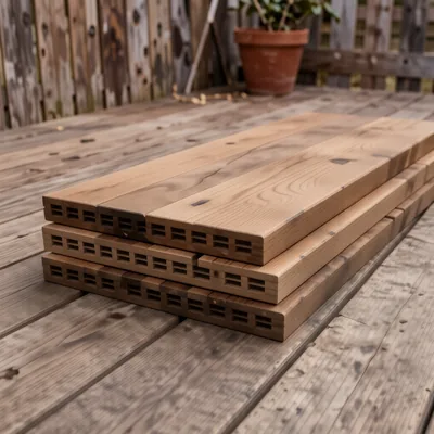 3.6m Composite Decking Boards in Antique, Pack of 4