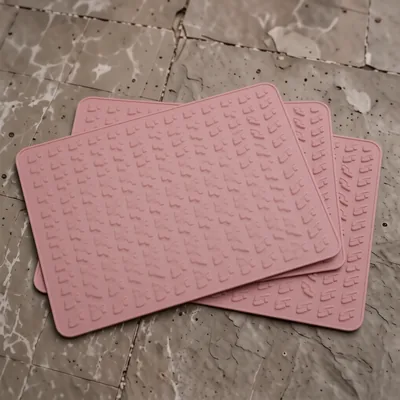 4 Pack Pink Non-Slip Liner Mats, 150 x 30cm