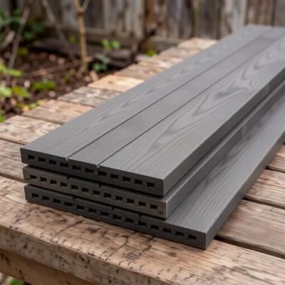 40 Pack Dark Grey Composite Decking Boards, 3.6m Length