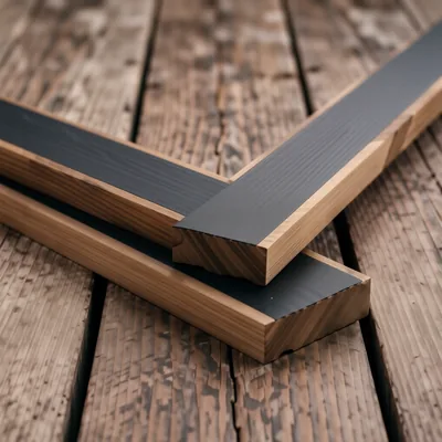 50mm Non-Slip Decking Strips, Black GRP, 1000mm x 2 Pieces