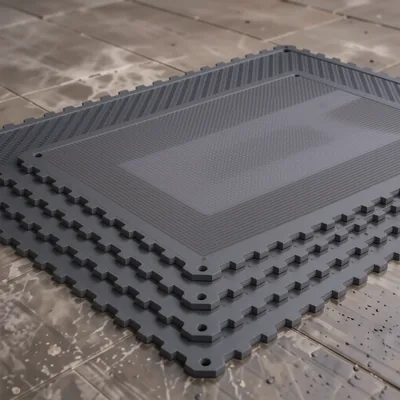 8 Pack Grass Effect Interlocking EVA Floor Mats, 60x60cm