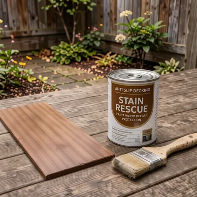 Anti Slip Decking Stain Rescue Paint Wood Deck Floor Protection Deck Oil Paint