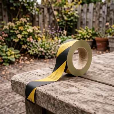 Black and Yellow Anti-Slip Tape, 18m x 50mm Roll