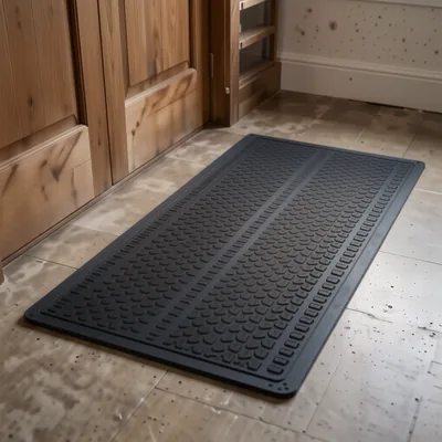 Brown Non-Slip Indoor Barrier Mat, 50 x 80 cm