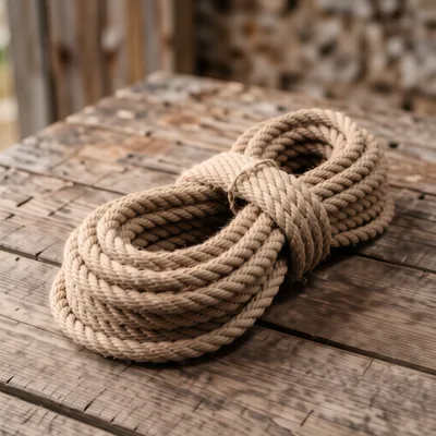 24mm Brown Polyhemp Decking Rope, 10 Metre Length