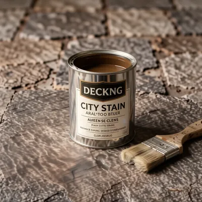 Matt Decking Wood Stain in City Stone, 2.5L