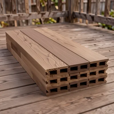 Brown Composite Decking Boards, 140mm x 3m (Pack of 4)