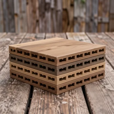 10 Pack Composite Interlocking Decking Tiles, 30 x 30cm