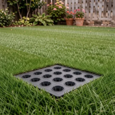 125 x 185 cm Artificial Grass Turf Mat with Drainage Holes