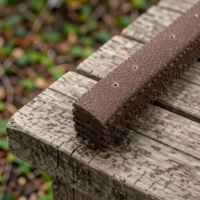 Durable Non Slip Brown Decking Strips 50mm UV Stable Slippery Decking
