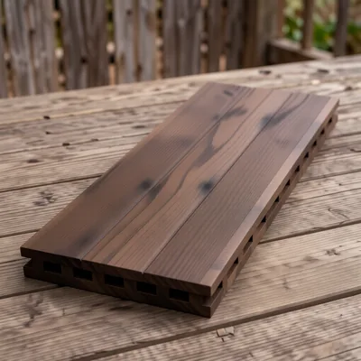 Ebony Hollow Composite Decking Boards, 3600mm x 146mm x 21mm (Pack of 15)