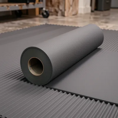 Black Checked Foam Floor Mat, 615mm x 615mm x 10mm