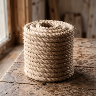 Natural Twisted Jute Rope, 8mm Diameter x 20 Metre Length