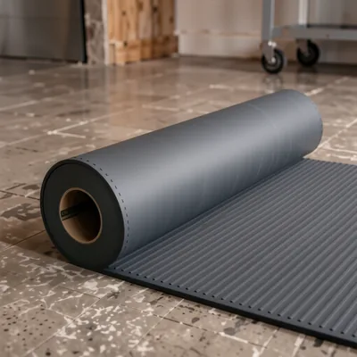 Black Rubber Multi-Purpose Floor Mat 600mm x 600mm x 12mm