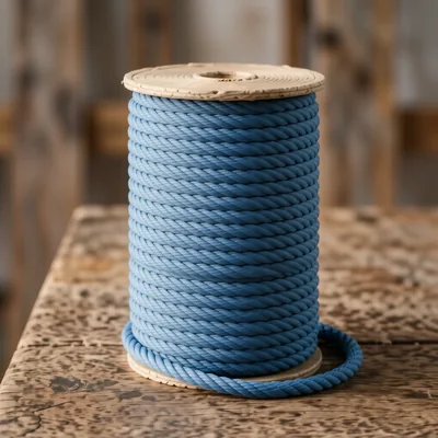 6mm Blue Twisted Polypropylene Rope, 500 Metre Spool