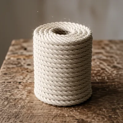 12mm White Twisted Polypropylene Rope, 20 Metre Length