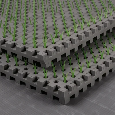 Interlocking EVA Foam Grass Effect Mats, 60 x 60cm, Pack of 16