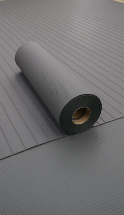 Fine Ribbed Non Slip Rubber Matting Rolls