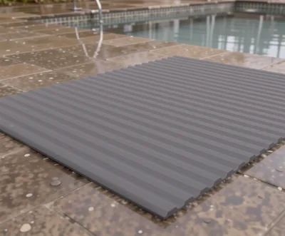 FLAT RIB Non Slip Matting Black