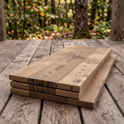 Forest Wood Decking Boards, 2.4m x 0.12m x 19mm (10 Pack)