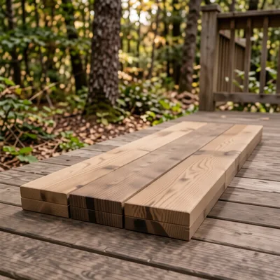 Pressure Treated Forest Decking Boards, 2.4m x 12cm, 20 Pack