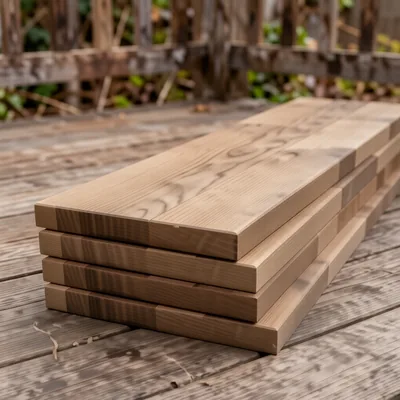Pressure Treated Timber Decking Boards 2.4m x 12cm (5 Pack)