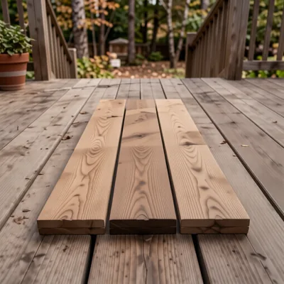Ridged Timber Deck Tile Kit, 32mm x 50cm x 50cm, 16 Pack