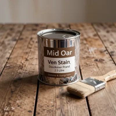 Mid Oak Anti-Slip Decking Stain, 2.5 Litre