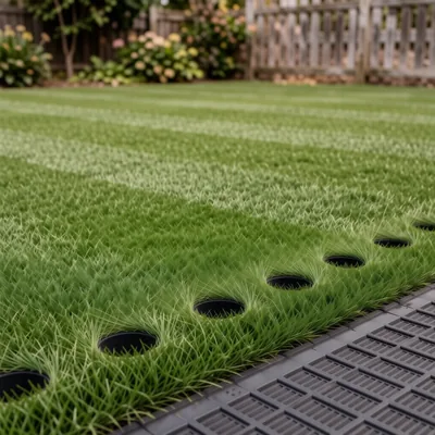 125 x 185 cm Artificial Grass Turf with Drainage Holes