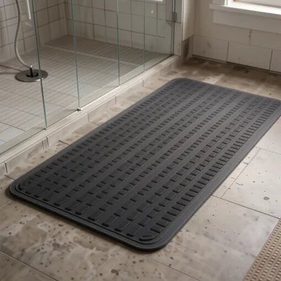 White Anti-Slip Bath Mat, 685mm x 370mm