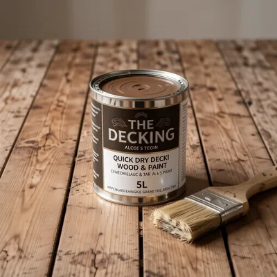 Natural Oak Matt Quick Dry Decking Wood Stain, 5L