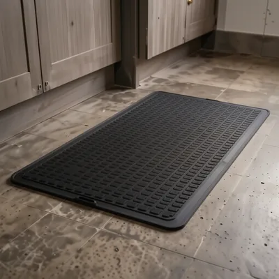 Black GRP Anti-Slip Floor Mat, 1200mm x 1200mm x 5mm