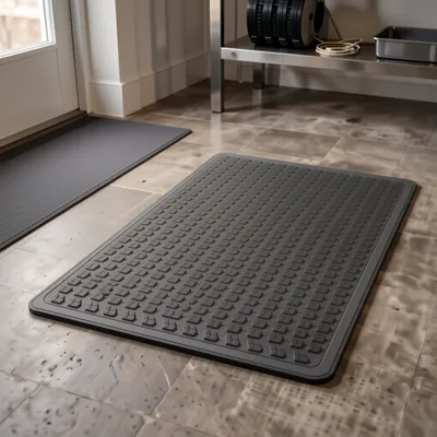 Grey GRP Anti-Slip Floor Mat, 1200mm x 1200mm x 5mm