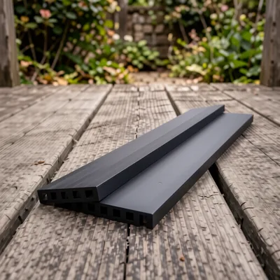 Black Polypropylene Anti-Slip Decking Strips, 600mm x 50mm (Pack of 5)