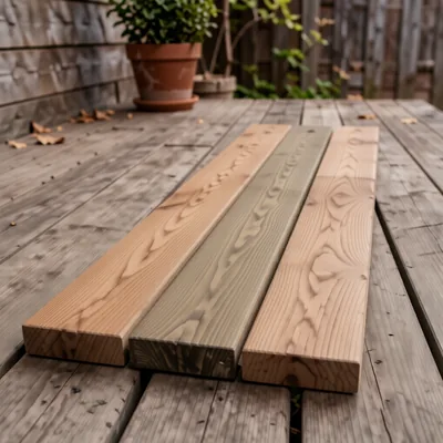 Green Pine Wooden Decking Board 3.6m x 144mm x 27mm