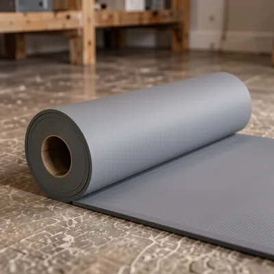 Heavy Duty Grey Rubber Non-Slip Mat Runner, 80 x 300 cm