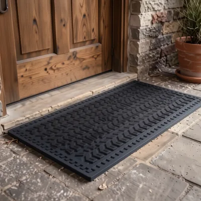 Large Weatherproof Natural Coir Non-Slip Door Mat