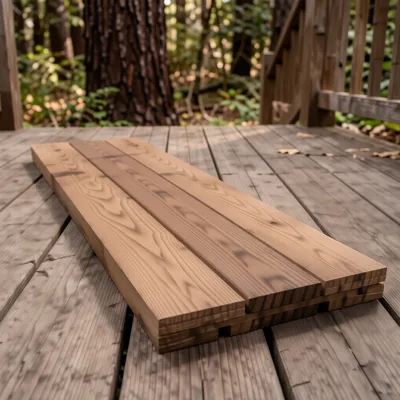Treated Redwood Timber Decking Boards, 28mm x 120mm x 1.5m (Pack of 5)