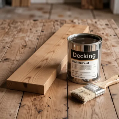 Natural Oak Matt Decking Wood Stain, 5L