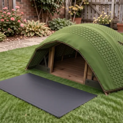 Large Artificial Grass Bivvy and Rod Mat, 100cm x 75cm