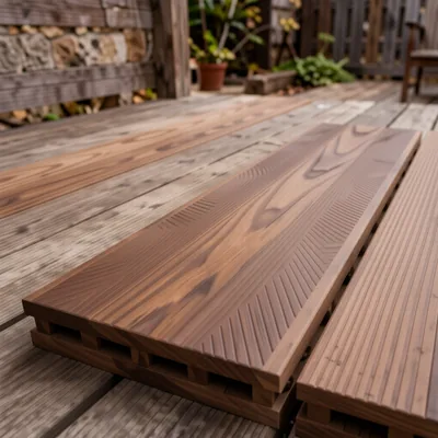 Teak Composite Decking Boards, Deep Embossed Woodgrain, 3.6m (Pack of 10)