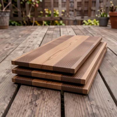 Teak Composite Decking Boards with Deep Embossed Woodgrain, 3.6m (Pack of 5