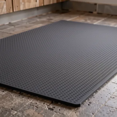Black Anti-Fatigue Foam Floor Mat, 18.3m x 1.2m x 9mm