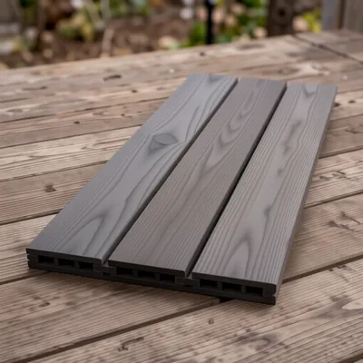 20 Pack Ebony Grey Bullnosed Composite Decking Boards 3600mm