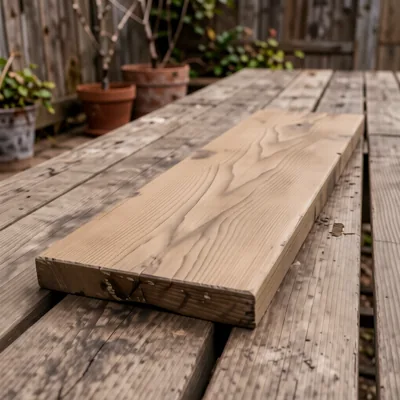20 Pack Weathered Oak Effect Decking Boards, 3600 x 200 x 32mm