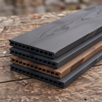 5 Pack Composite Decking Boards, Brushed Basalt, 3600 x 126mm