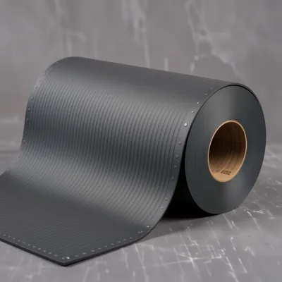 Black 5-Bar Rubber Matting Roll, 1.5m x 10m