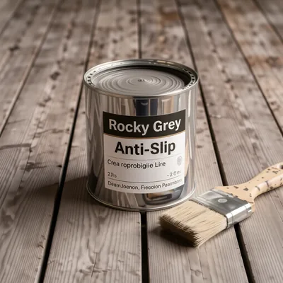 Rocky Grey Anti-Slip Decking Stain, 2.5 Litres